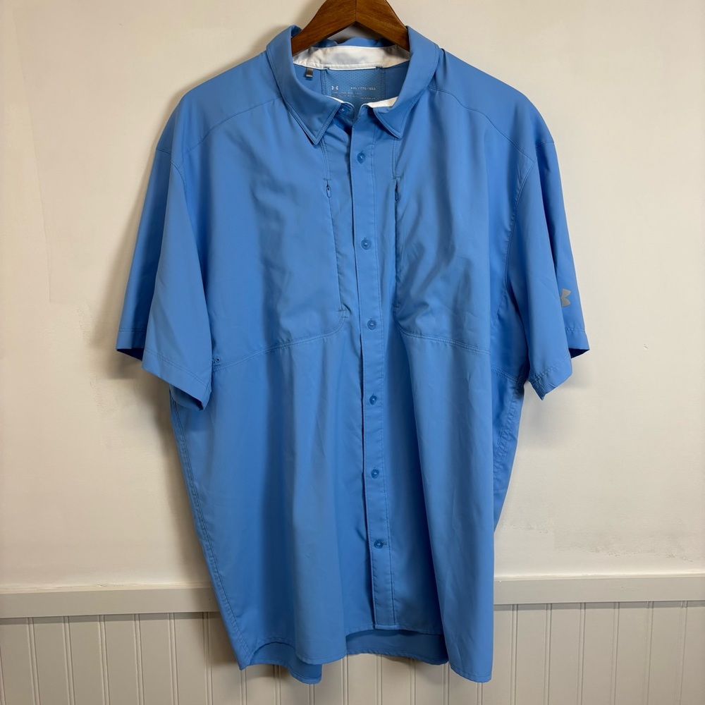 Men's Under Armour Loose Heatgear Button Up Shirt